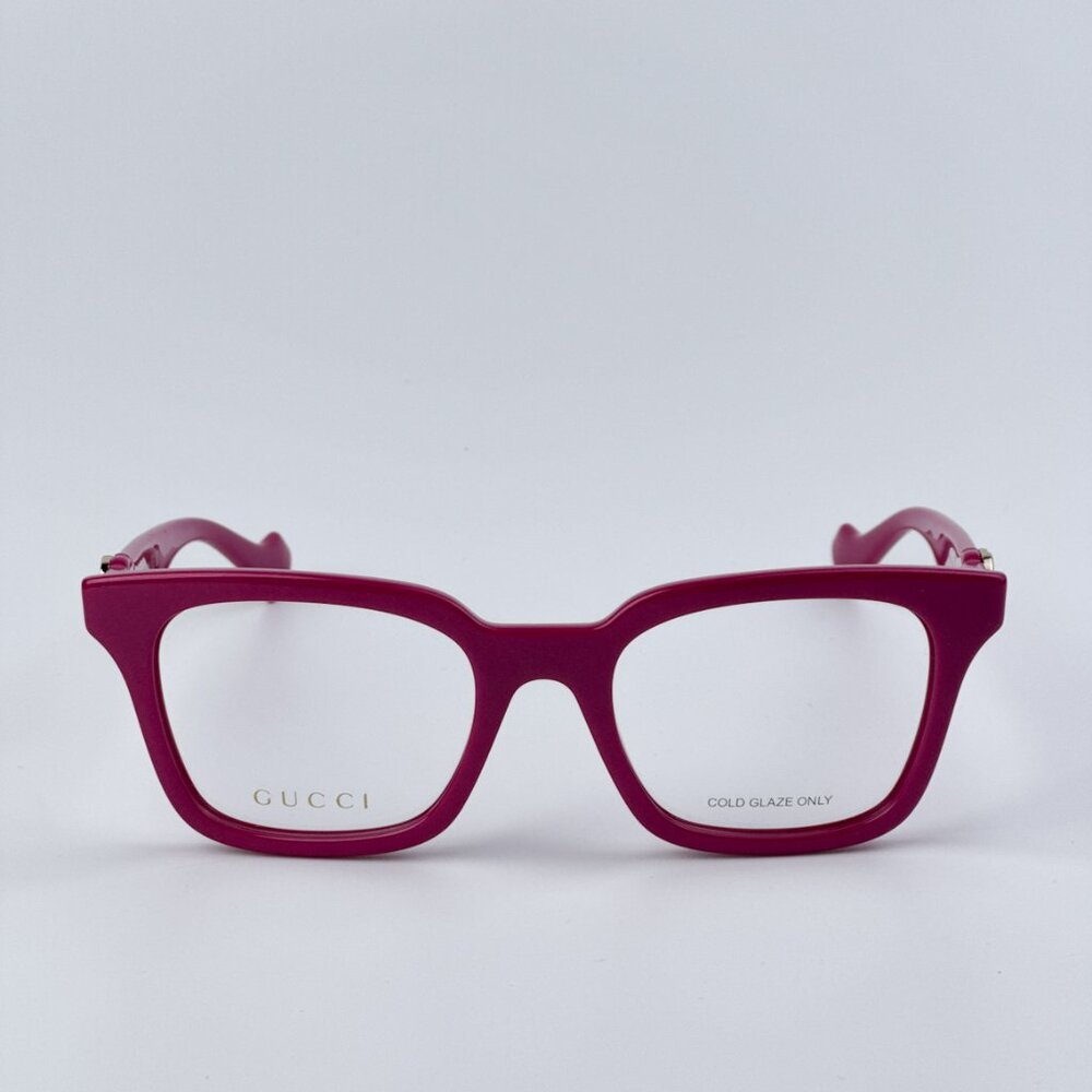 Gucci GG1728O 004 BRAND NEW Eyeglasses Red Pink Square Women